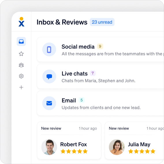 Inbox & Reviews