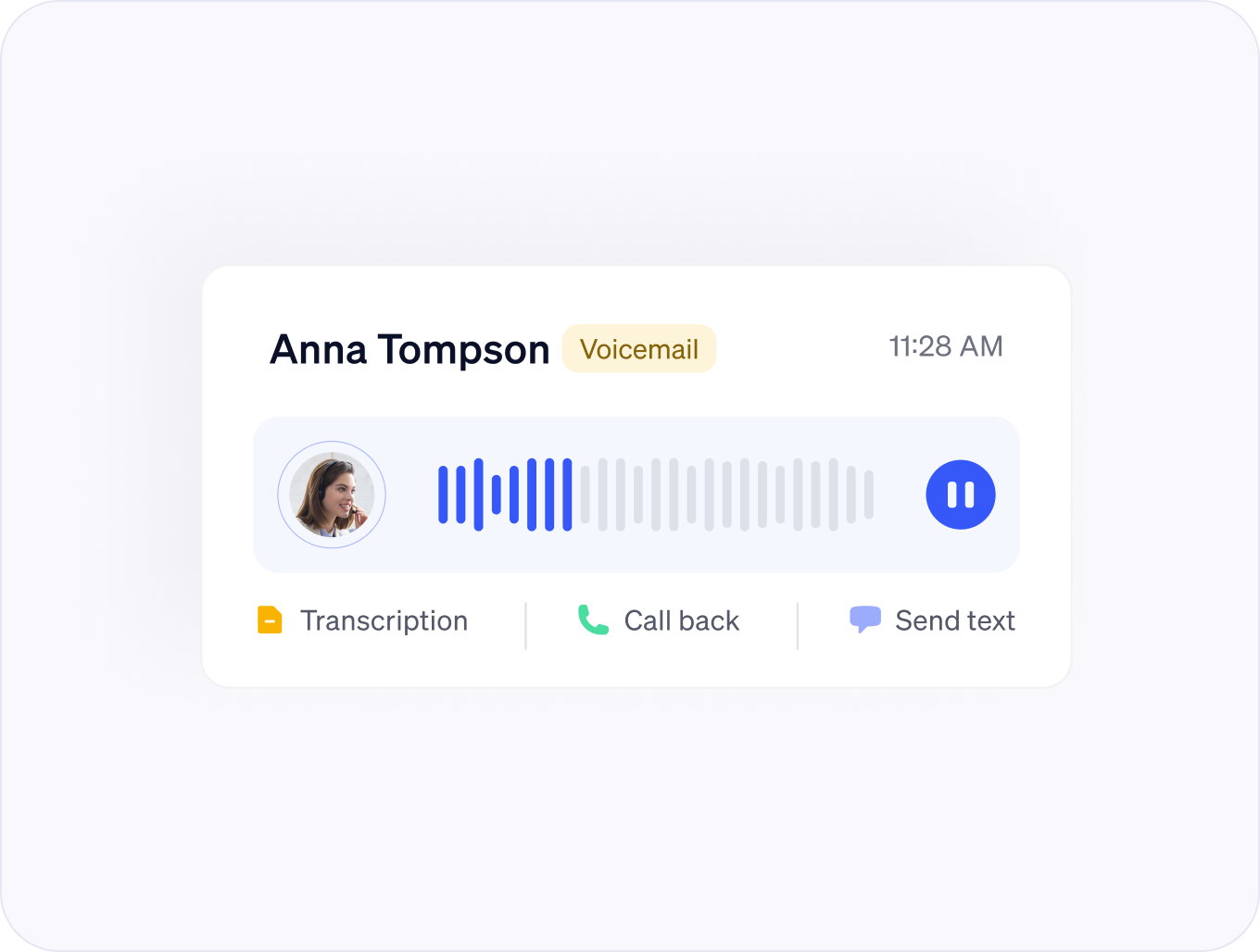 Agent voicemail