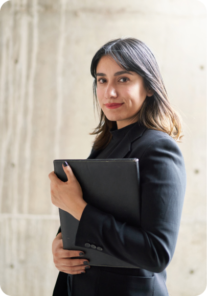 Woman in suit
