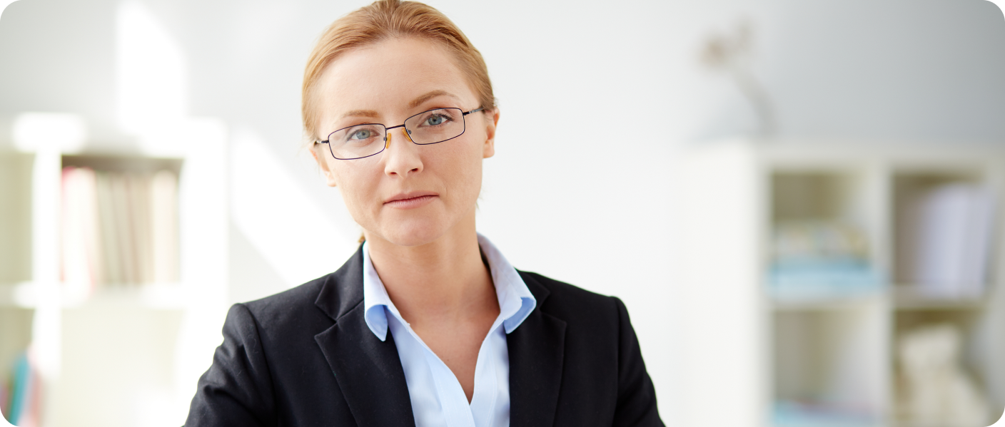 Woman in a suit