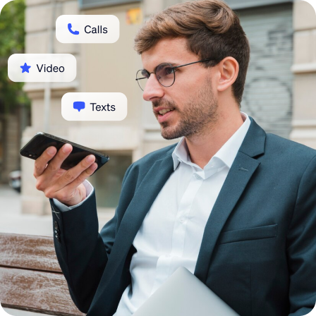 Man making a call
