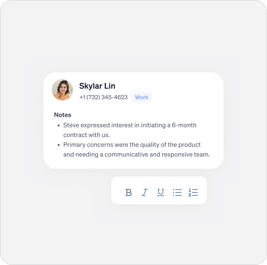 Agent notes